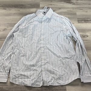 EXPRESS DESIGN STUDIO Men's Striped Modern Fit Button Down Dress Shirt